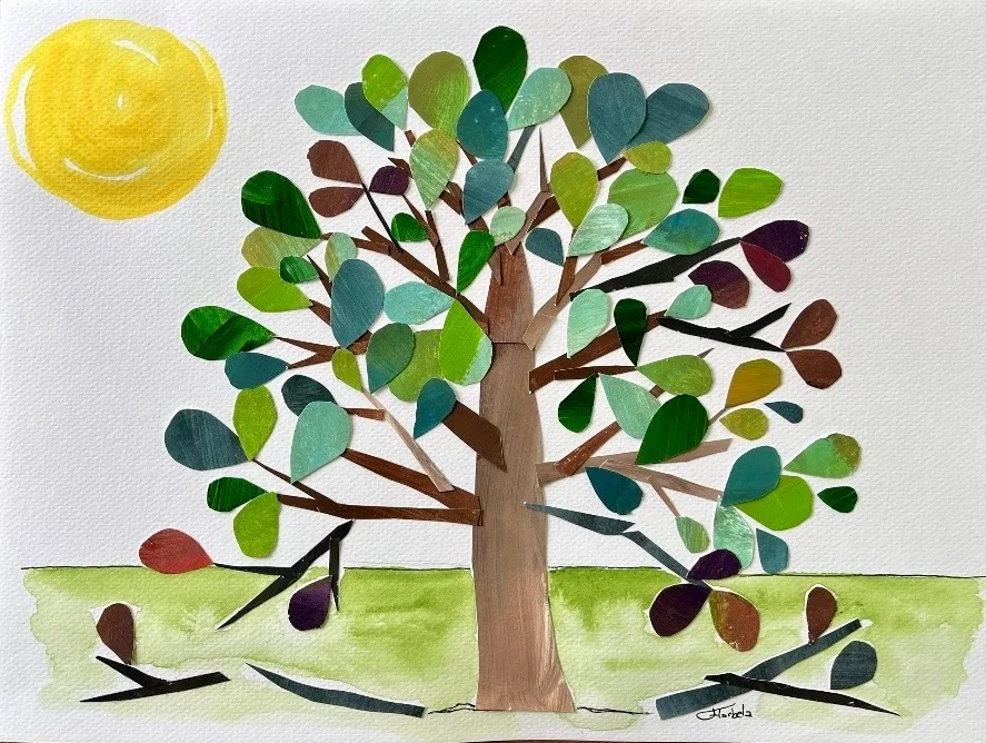 Collage tree by Florbela Nienaber